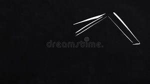 Schizzo Moderno Della Casa - Linee Del Auto-disegno Sul Nero Archivi Video - Video di proprietà, righe: 151052703