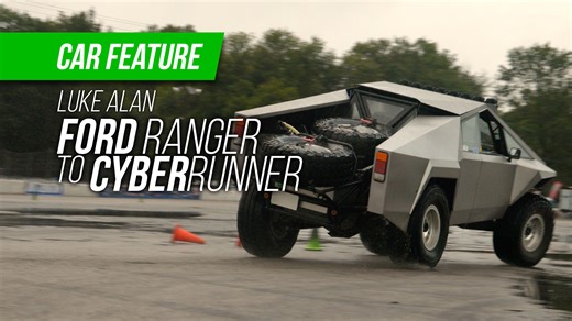 Luke Alan showcases his once Ford Ranger pre-runner now transformed into a custom Cybertruck-inspired build. The owner, a professional paint and body specialist, shares his story of designing and fabricating the body from scratch, focusing on clean proportions and head-turning aesthetics. Powered by a 5.0 engine from a 2000 Ford Explorer with Holley Terminator X and Holley EFI components, the truck made its debut at Ford Fest, drawing attention and sparking curiosity as a standout project. Learn