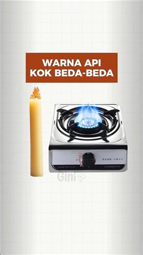 Ini Dia Rahasia Dibalik Perbedaan Warna Api! Sederhananya Gini! #shorts