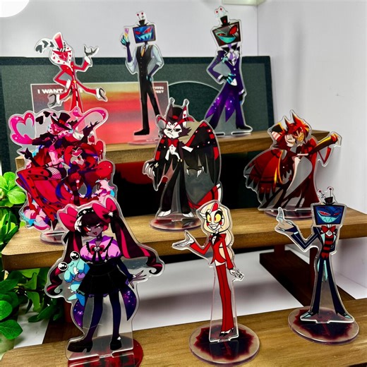 Hazbin Hotel Acrylic Standee: Charlie Alastor TV Demon Desk Decor Art Collection - Etsy Hong Kong