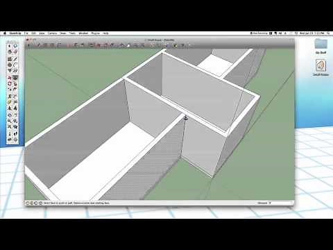 Sketchup #25: Small House (Part 1 - Walls)