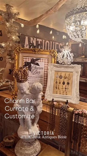 Come visit The Charm Bar this weekend! You can customize a necklace for someone special! Many chains to choose from! Start by selecting a chain, select medals, medallions, charms, or whatever you'd like to add. Make one for a gift... curate one for yourself! #victoriastoehrdesigns #charmbarvictoria #lajunkantiques | Victoria Stoehr Designs