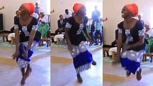 Lady dances in acrobatic way during praise and worship, sweet video goes viral