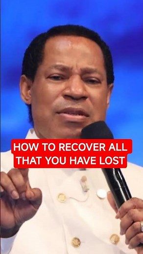 How TO RECOVER All That You Have LOST || Pastor Chris Oyakhilome