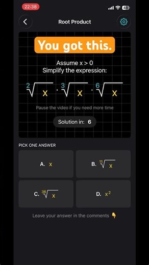Making math simple, friendly, and fun. Drop your answer 💪📚 #learnmath #algebra #math #mathexams