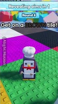 Playing colorful tiles on penguin knockout! #penguinknockout #knockout #roblox