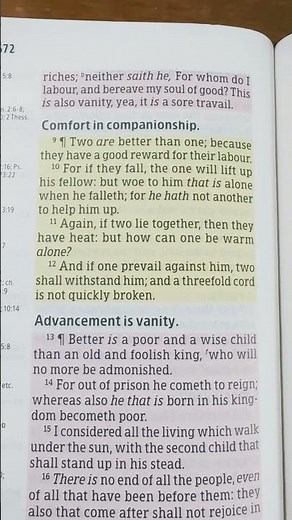 Ecclesiastes 4:9-12 KJV