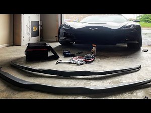 How To Install Front Splitter On 2019 Corvette Grand Sport (Removal and Installation)
