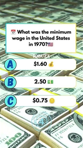 💰 “Very different pay!what was the minimum wage in the United States in 1970#usaquiz #amercia #usa