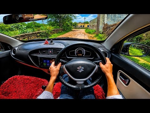 4K ASMR POV : Maruti Alto800 Driving Bumpy Dirt Roads in Colony | The Car Route