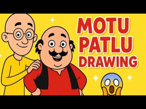“Amazing Motu Patlu Drawing ✨ | Cartoon Art Speed Sketch 🎨🔥 (Trending Viral)”