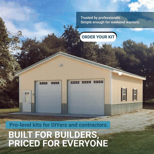 77 reactions | Build smarter and save more with PBS Direct’s sale on ready-to-assemble pole building kits. | PBS Direct | Facebook