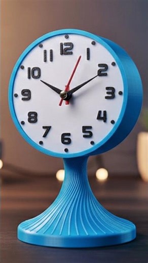 Free STL'S || Mid-Century Mini Clock 3D Printed