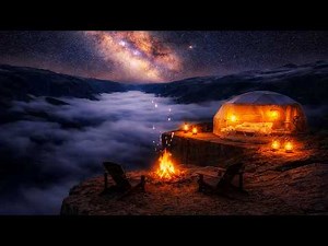 🔥 Mountain Campfire Crackling - 12 Hours of Relaxing Cozy ASMR Fire Sounds for Sleep & Unwinding
