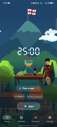Geo Pomodoro — Focus Timer App Inspired by Georgia