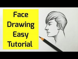 How to draw a Face easy step by step Face drawing boy tutorial for beginners Basics with pencil easy