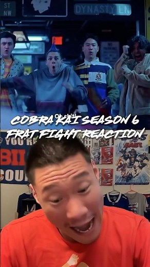 Cobra Kai Season 6 | Frat Party Fight REACTION! #shorts #cobrakai