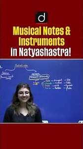 Musical Notes & Instruments in Natyashastra #DrishtiTeachingExams #Shorts
