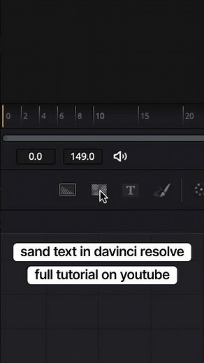 Create this SAND Text Effect in DaVinci Resolve!