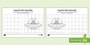 Copy the Alien Spaceship Worksheet