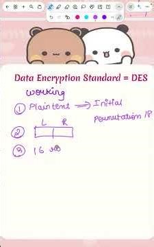 WORKING OF DATA ENCRYPTION STANDARD (DES)🫡