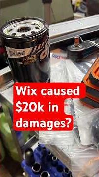 Wix oil filter full of machining debris, no wonder engines exploding. Stay away from bad quality