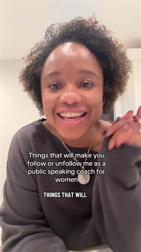 Things that will make you follow or unfollow me as a public speaking coach for women Over here, we believe engagement matters just as much as content. Over here, we do not believe women need certain credentials, titles, or a perfect life path to share their voice. Over here, we believe lived experience is powerful and women speakers deserve space, pay, and respect. Over here, we elevate women’s voices and we practice presence, not perfection. If you are a woman who wants to speak with confidence