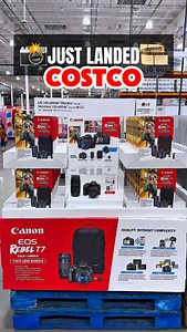 7.2K views · 94 reactions | Costco just stocked the Canon Rebel T7 camera bundle for $639.99 and it’s one of the easiest ways to level up from phone photos. Crisp images, real depth blur, and everything you need in one box—share this with someone ready to start photography! #costcofinds #costcowonders #costcoinfluencer #costco #canon #dslrcamera #photography #costcobuys #costcodeals | Costco Wonders | Facebook