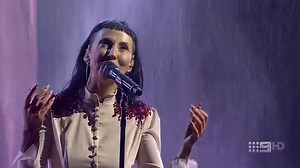 The Voice's Stellar Perry gets absolutely DRENCHED on stage