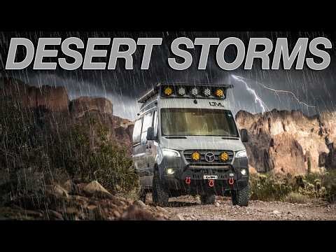 Off-Roading a 4x4 Van Through Desert Storms | A Cinematic Journey
