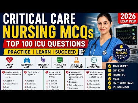 Top Critical Care Nursing MCQs for Exams | ICU Nursing Questions & Answers