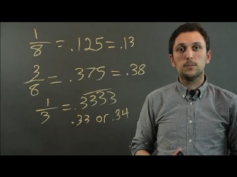 How to Write Fractions as Decimals & Then Round to the Nearest Hundred : Fractions & Decimals