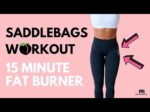 SADDLE BAG WORKOUT // 15 MIN FAT BURN // BEST OUTER THIGH WORKOUT | MR AND MRS MUSCLE