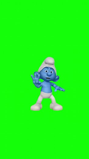 Smurf Dancing to Deeboop Meeboop — Green Screen Meme