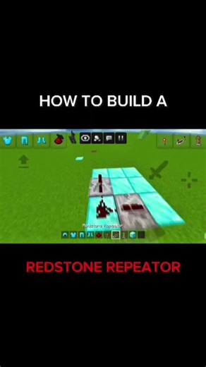 Minecraft Redstone Clock in 30 Seconds! ⏱️ (MCPE Tutorial) #shorts #minecraft #redstone