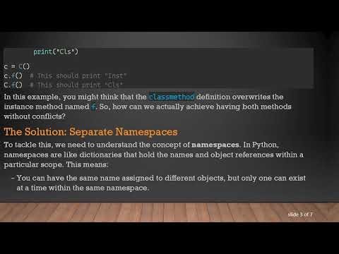 Can You Define an Instance Method and a Class Method with the Same Name in Python?