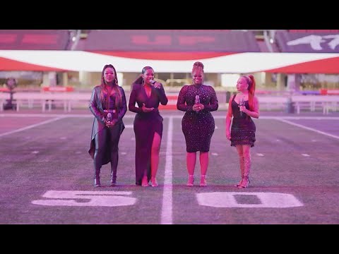 Xscape Sings The National Anthem (Saints Vs. Falcons)