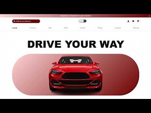 Car Booking website Design Using HTML CSS &I JS | Home Page Create Part 02| #DM007