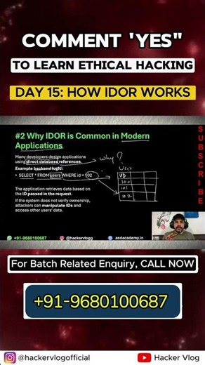 How IDOR Works in the Backend! 💻⚙️ #shorts