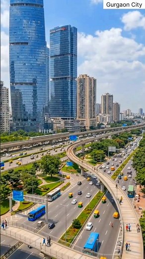 Gurgaon Night View 🌃✨ | Cyber City lights & luxury vibes | DLF