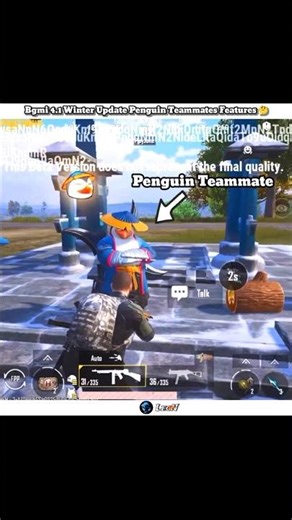 Bgmi 4.1 Update Penguin Teammate Features 🤔 Pubg 4.1 Update Penguin Teammate Features #shorts #pubg