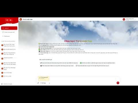 Trợ lý cuộc họp (chinhquyen.genchat.vn)