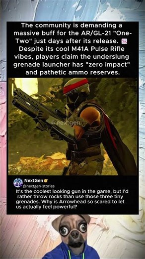 "The One-Two Punch-Out": Helldivers Slam AR/GL-21 as "Ammo-Starved" Pulse Rifle Clone #helldivers2