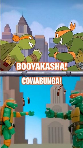 every ninja turtle battle... as toys!