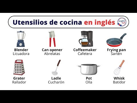 Utensilios de cocina en inglés y español