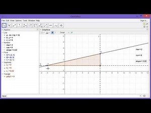 Constructing a Slope Triangle