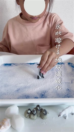 氷が溶ける地球温暖化の不思議な実験