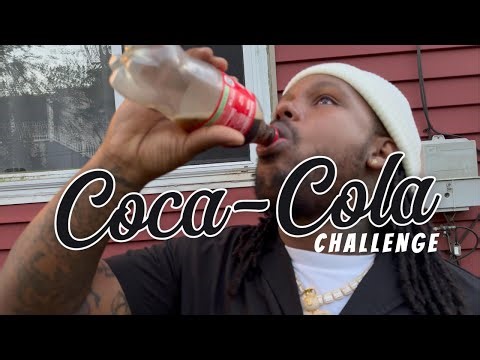 He's Really Doing IT! Coca-Cola Challenge