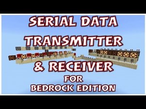 Serial Transmitter & Receiver Tutorial: bedrock edition