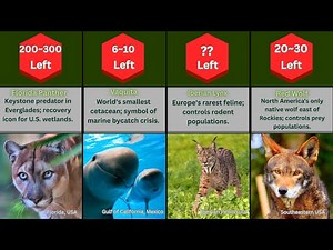 Most Endangered Animals/Species on Earth 2025 | Critical Wildlife 📉”